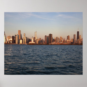 Verenigde Staten, Illinois, Chicago, City skyline  Poster