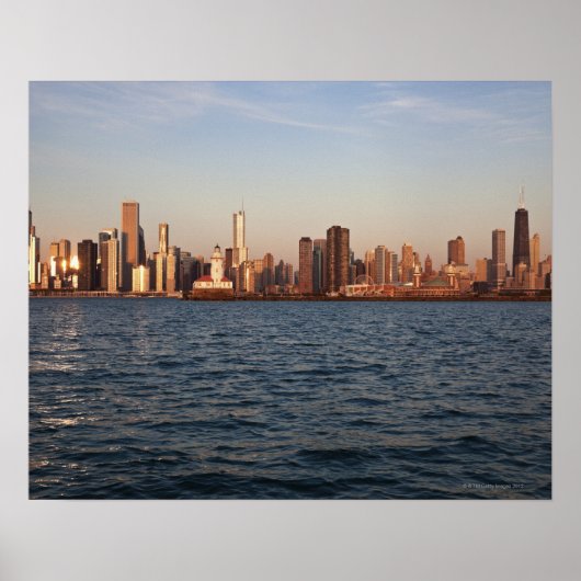 Verenigde Staten, Illinois, Chicago, City skyline  Poster (Voorkant)