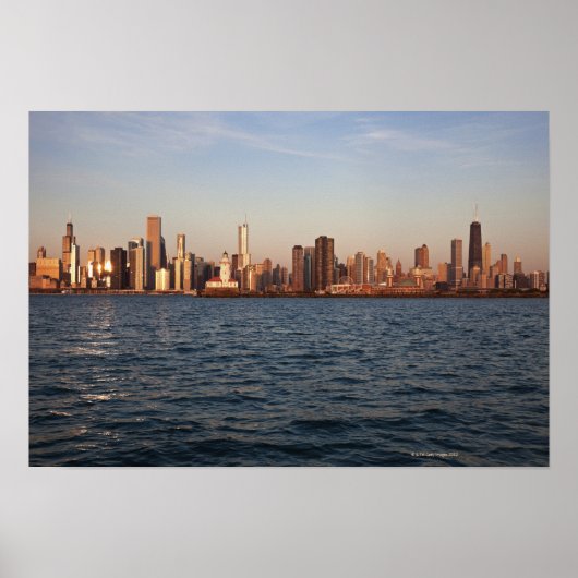 Verenigde Staten, Illinois, Chicago, City skyline  Poster (Voorkant)
