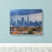 Verenigde Staten, Illinois, Chicago, cityscape Canvas Afdruk (Insitu (Houten vloer))