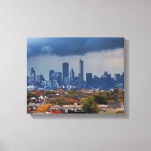 Verenigde Staten, Illinois, Chicago, cityscape Canvas Afdruk