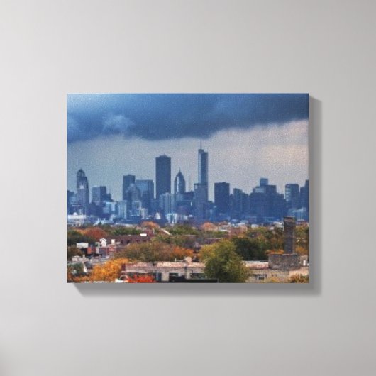 Verenigde Staten, Illinois, Chicago, cityscape Canvas Afdruk (Voorkant)