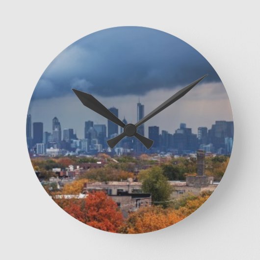 Verenigde Staten, Illinois, Chicago, cityscape Ronde Klok (Voorkant)