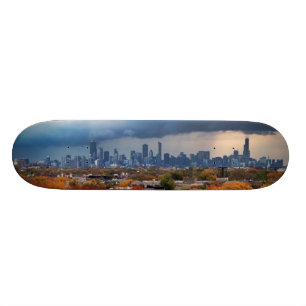 Verenigde Staten, Illinois, Chicago, cityscape Skateboard