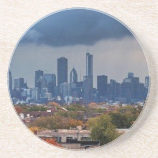 Verenigde Staten, Illinois, Chicago, cityscape Zandsteen Onderzetter