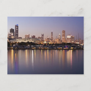 Verenigde Staten, Illinois, Chicago skyline bij sc Briefkaart