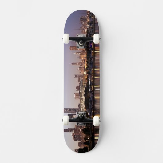 Verenigde Staten, Illinois, Chicago skyline bij sc Skateboard (Voorkant)