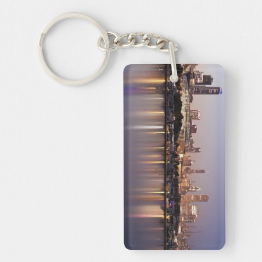 Verenigde Staten, Illinois, Chicago skyline bij sc Sleutelhanger (Voorkant)