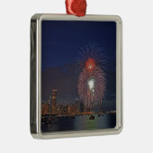 Verenigde Staten, Illinois, Chicago, Vierde vuurwe Metalen Ornament (Rechts)