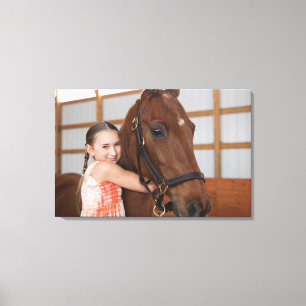 Verenigde Staten, Illinois, Metamora, portret van  Canvas Afdruk