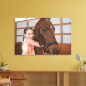 Verenigde Staten, Illinois, Metamora, portret van  Canvas Afdruk (Insitu (Woonkamer))