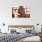 Verenigde Staten, Illinois, Metamora, portret van  Canvas Afdruk (Insitu (Slaapkamer))