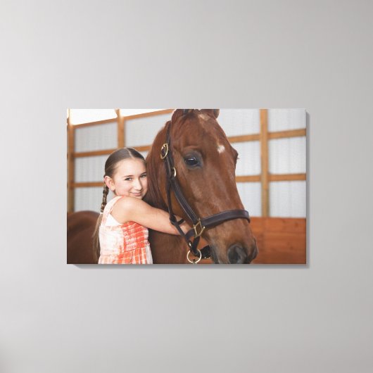 Verenigde Staten, Illinois, Metamora, portret van  Canvas Afdruk (Voorkant)