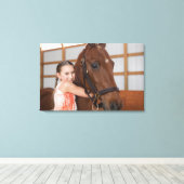 Verenigde Staten, Illinois, Metamora, portret van  Canvas Afdruk (Insitu (Houten vloer))