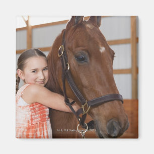 Verenigde Staten, Illinois, Metamora, portret van Magneet