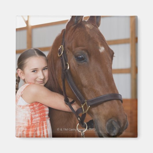 Verenigde Staten, Illinois, Metamora, portret van Magneet (Voorkant)