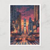 Verenigde Staten  Illustratie Reizen Briefkaart (Voorkant)