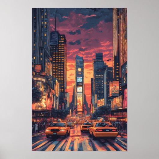 Verenigde Staten Illustratie Reizen Poster (Voorkant)