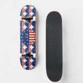 Verenigde Staten in American Flag Circle Stars Roo Skateboard (Voorkant)