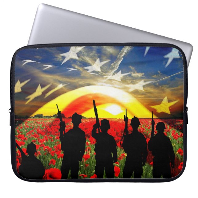 Verenigde Staten in Honor Laptop Sleeve (Voorkant)