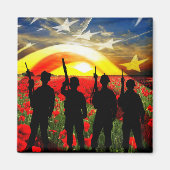 Verenigde Staten in Honor Magneet (Voorkant)