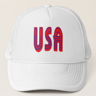Verenigde Staten in Vet Rood Wit en Blauw Trucker Pet