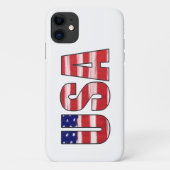 Verenigde Staten in vlagkleuren Case-Mate iPhone Case (Achterkant)
