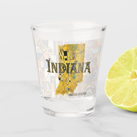 Verenigde Staten - Indiana Shot Glas (Voorkant)