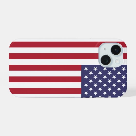 Verenigde Staten iPhone 15 Case (Achterkant horizontaal)
