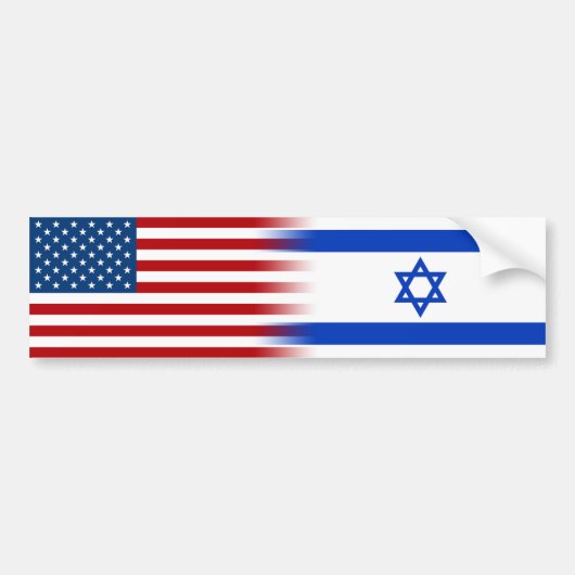 Verenigde Staten Israël bondgenoten Amerikaanse Is Bumpersticker (Voorkant)