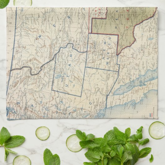 Verenigde Staten juni 1861 Theedoek (Gevouwen)