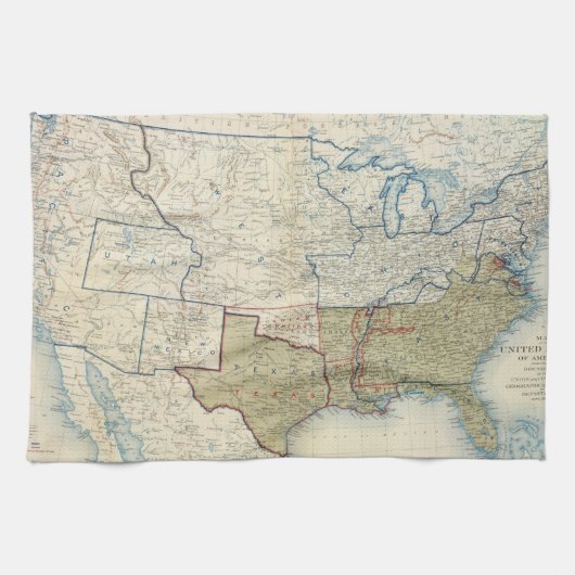 Verenigde Staten juni 1861 Theedoek (Horizontaal)