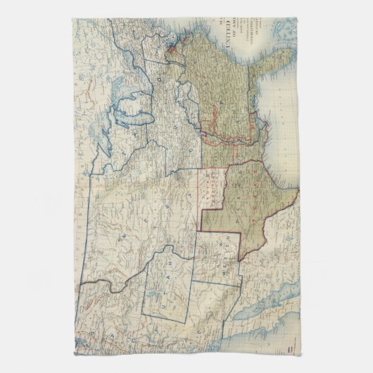 Verenigde Staten juni 1861 Theedoek (Verticaal)