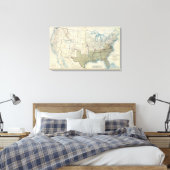 Verenigde Staten juni 1862 Canvas Afdruk (Insitu (Slaapkamer))