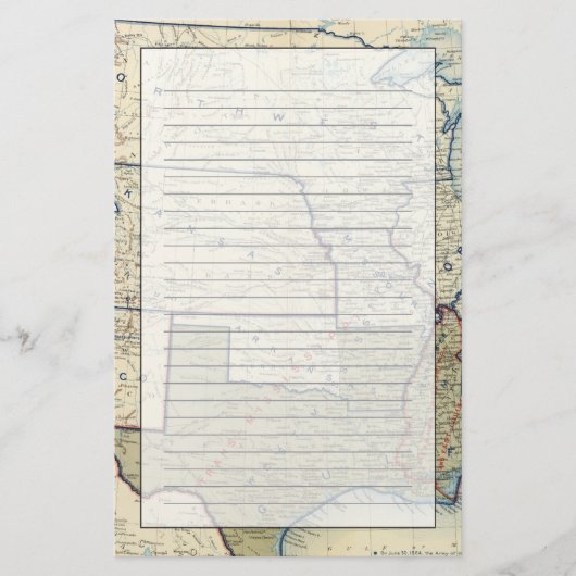 Verenigde Staten juni 1864 Briefpapier (Voorkant)