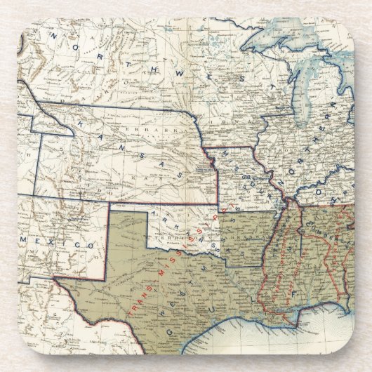 Verenigde Staten juni 1864 Drankjes Onderzetter (Voorkant)