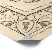  Verenigde Staten-kaart (1874) Poster (Hoek)