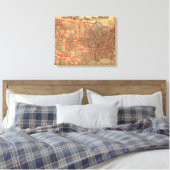  Verenigde Staten-kaart (1883) Canvas Afdruk (Insitu (Slaapkamer))