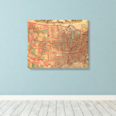  Verenigde Staten-kaart (1883) Canvas Afdruk (Insitu (Houten vloer))