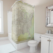  Verenigde Staten-kaart (1895) Douchegordijn (In situ)