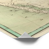 Verenigde Staten, kaart 2 Poster (Hoek)