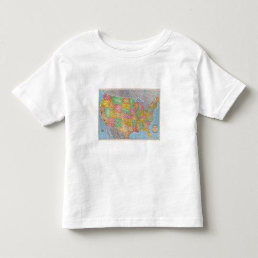 Verenigde Staten, kaart 3 Kinder Shirts (Voorkant)