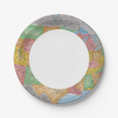 Verenigde Staten, kaart 3 Papieren Bordje (Voorkant)