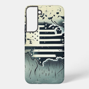 Verenigde Staten Kaart American Flag Telefoonhoes Samsung Galaxy Hoesje