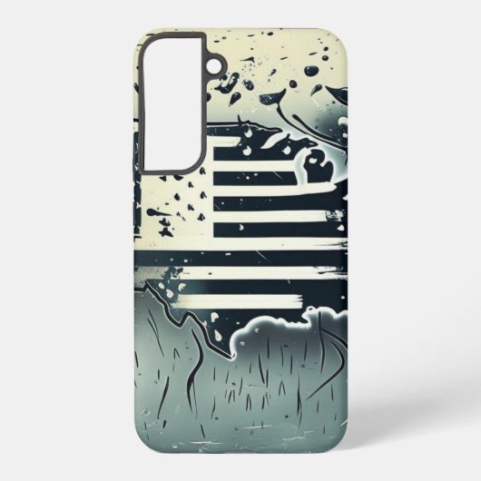 Verenigde Staten Kaart American Flag Telefoonhoes Samsung Galaxy Hoesje (Achterkant)