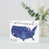 Verenigde Staten Kaart (blauwe kaart) (Staand voorkant)