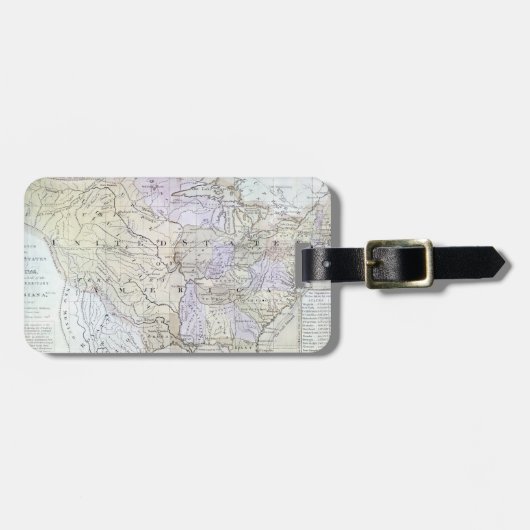 VERENIGDE STATEN KAART, c1812 Bagagelabel (Voorkant horizontaal)