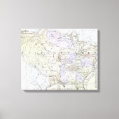 VERENIGDE STATEN KAART, c1812 Canvas Afdruk (Voorkant)