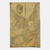 Verenigde Staten Kaart Keukenhanddoek (Verticaal)