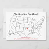 Verenigde Staten Kaart New Home Moving (Voorkant)